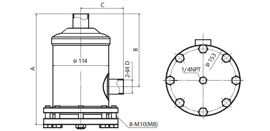copy of DCR 0487s Корпус фильтра 023U7251R размеры